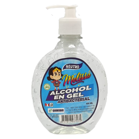 Alcohol en gel 70Â° aroma Neutro 400ml. 